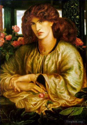 Artist Dante Gabriel Rossetti's Work - La Donna della Finestra