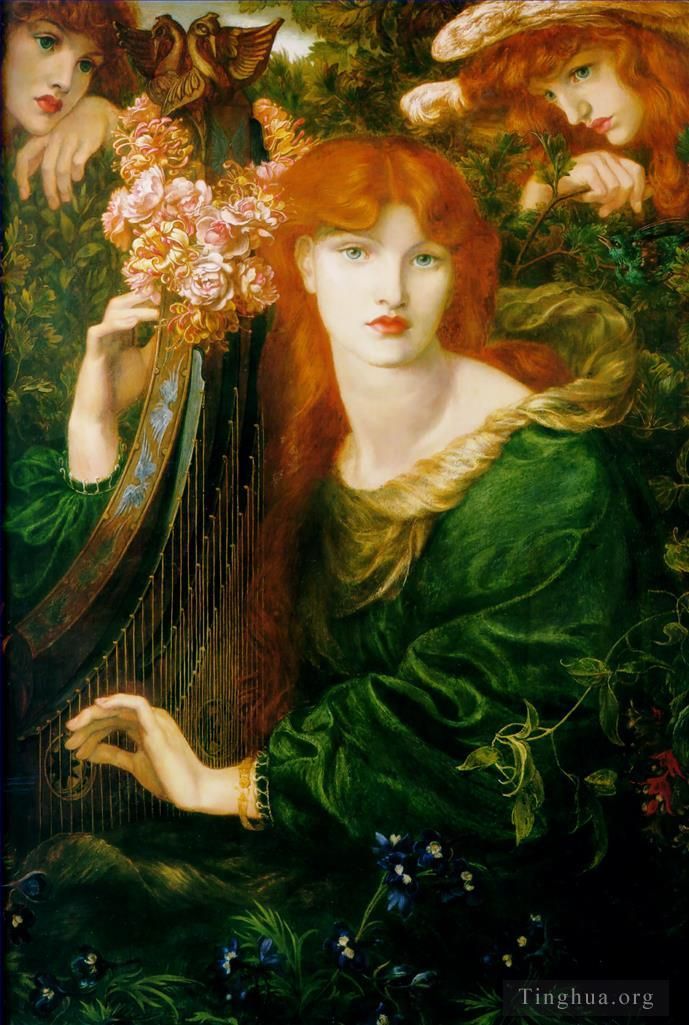 Dante Gabriel Rossetti Oil Painting - La Ghirlandata