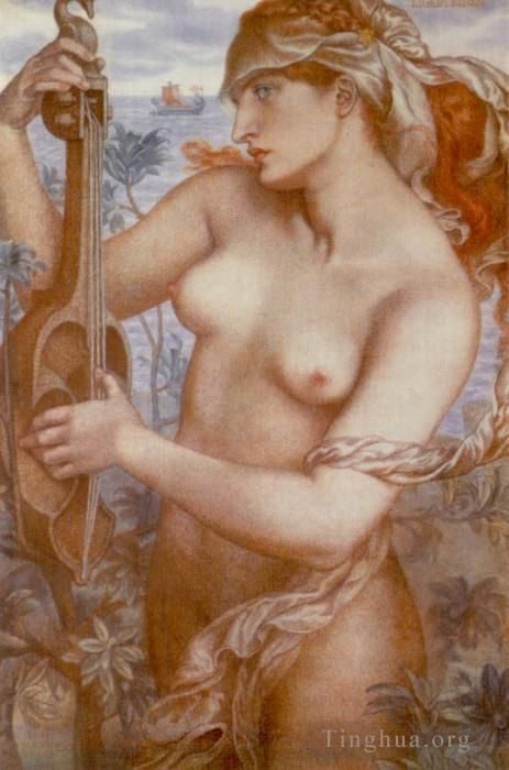 Dante Gabriel Rossetti Oil Painting - Ligeia Siren