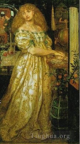 Dante Gabriel Rossetti Oil Painting - Lucrezia Borgia