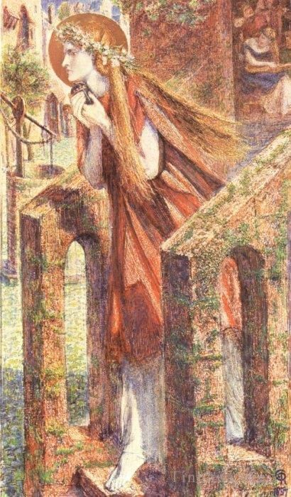 Dante Gabriel Rossetti Oil Painting - Mary Magdalen2