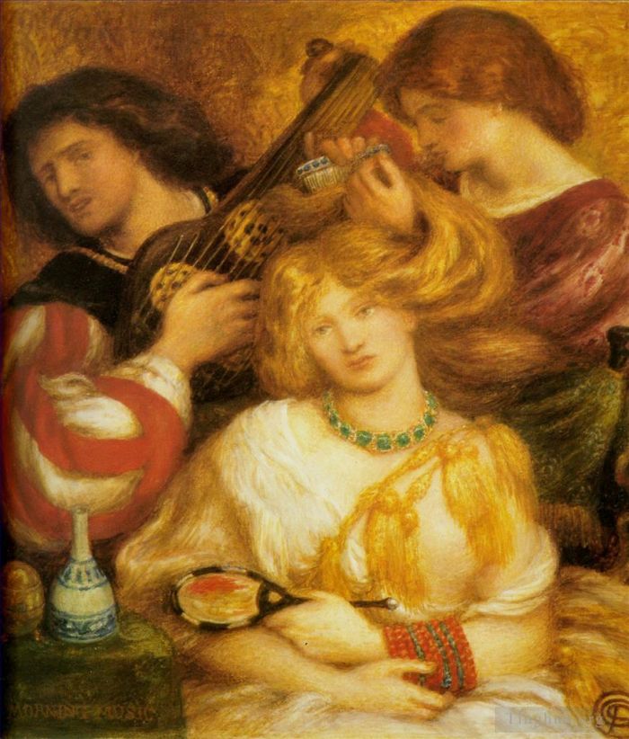 Dante Gabriel Rossetti Oil Painting - Morning Music