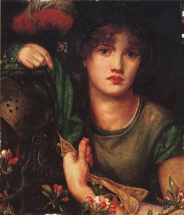 Dante Gabriel Rossetti Oil Painting - My Lady Greensleeves