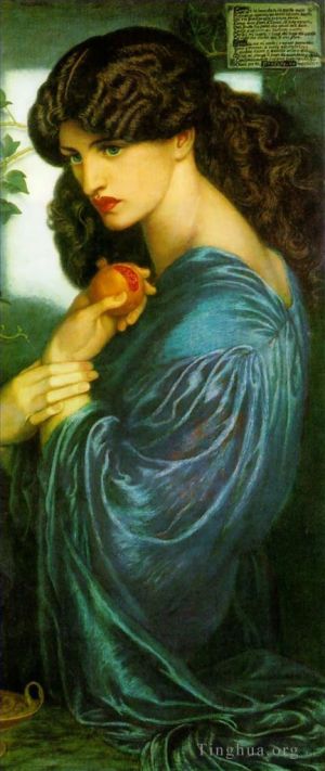 Artist Dante Gabriel Rossetti's Work - Proserpine