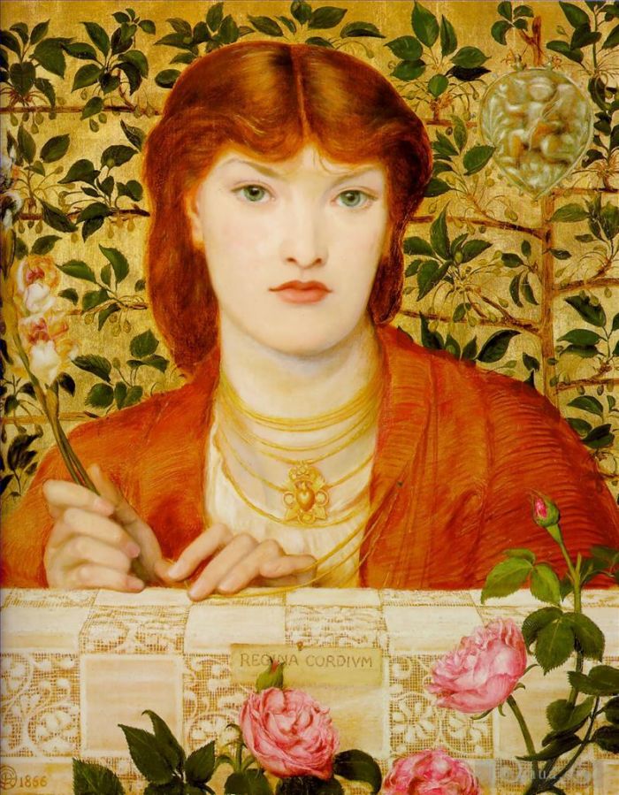 Dante Gabriel Rossetti Oil Painting - Regina Cordium
