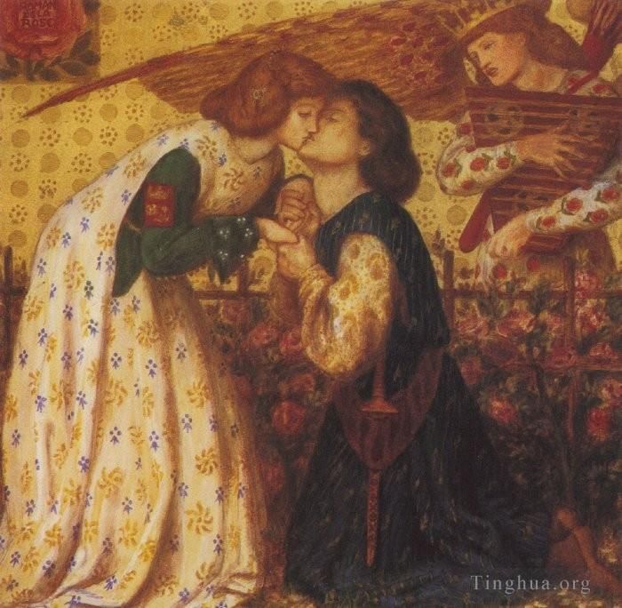 Dante Gabriel Rossetti Oil Painting - Roman de la Rose