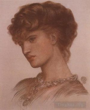 Artist Dante Gabriel Rossetti's Work - Portrait of Aflaia Coronio nee Ionides