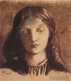 Artist Dante Gabriel Rossetti's Work - Portrait of Elizabeth Siddal