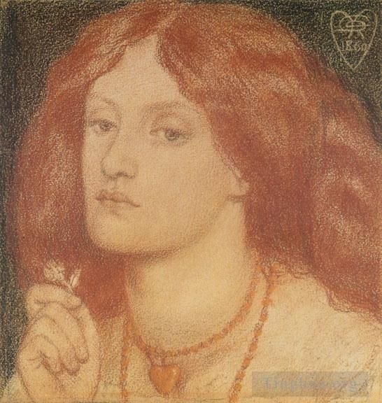 Dante Gabriel Rossetti Various Paintings - Regina Cordium or The Queen of Hearts