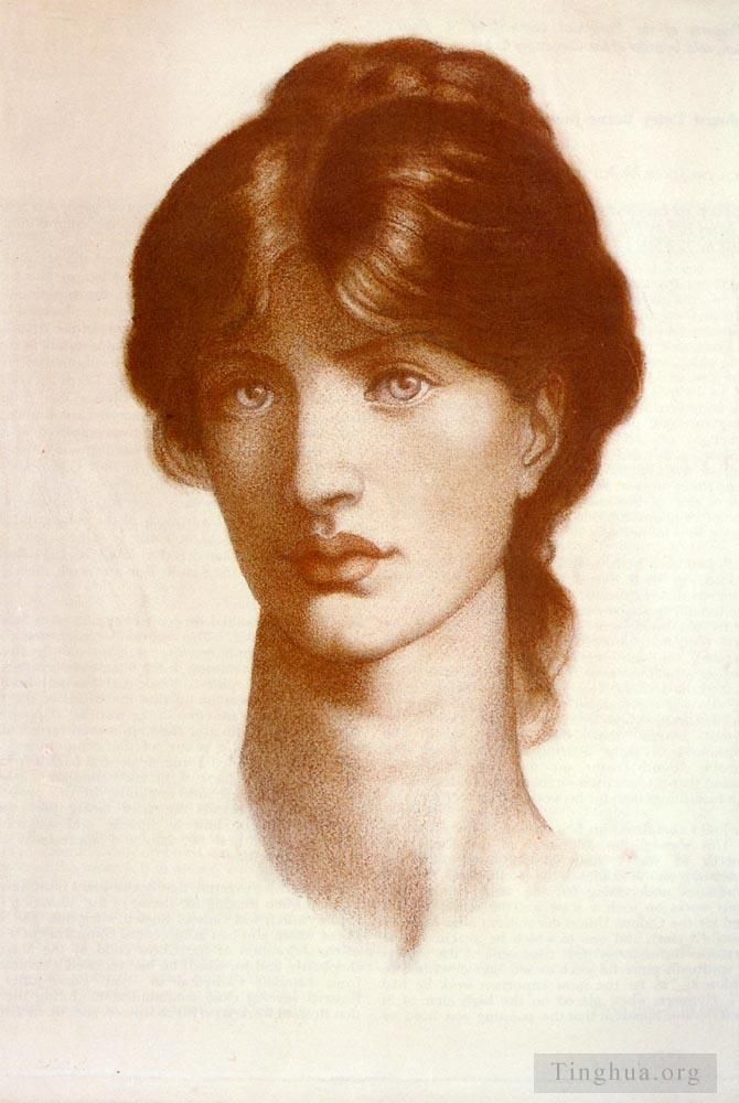 Dante Gabriel Rossetti Various Paintings - Study For A Vision Of Fiammetta