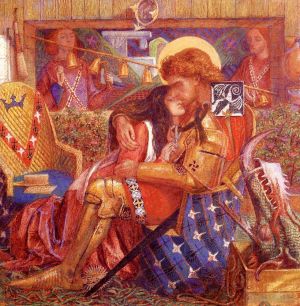 Artist Dante Gabriel Rossetti's Work - The wedding Of Saint George And The Princess Sabra