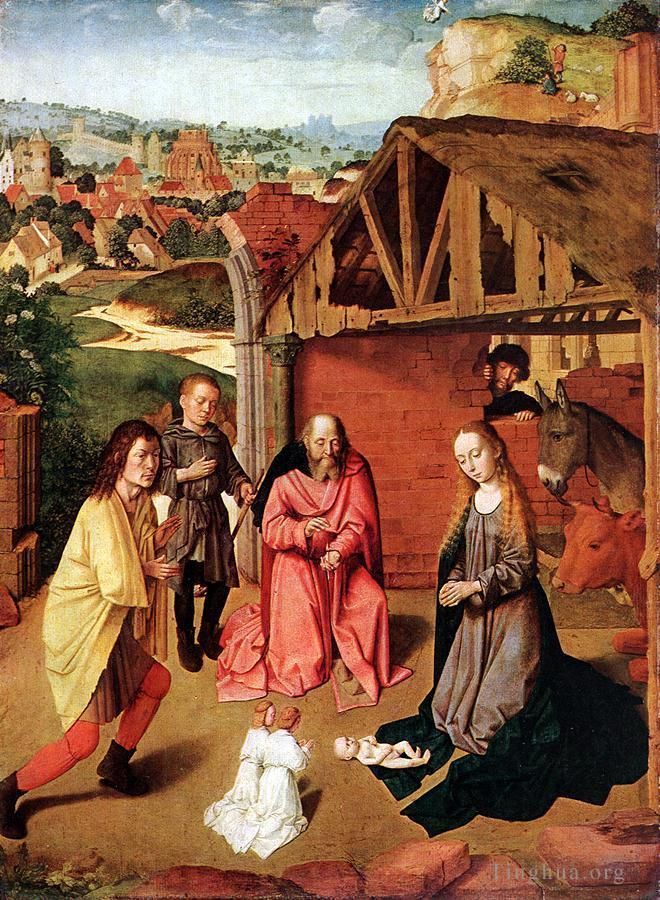 Gerard David Oil Painting - The Nativity1