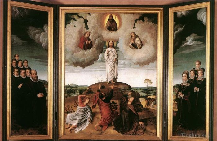 Gerard David Oil Painting - The Transfiguration of Christ