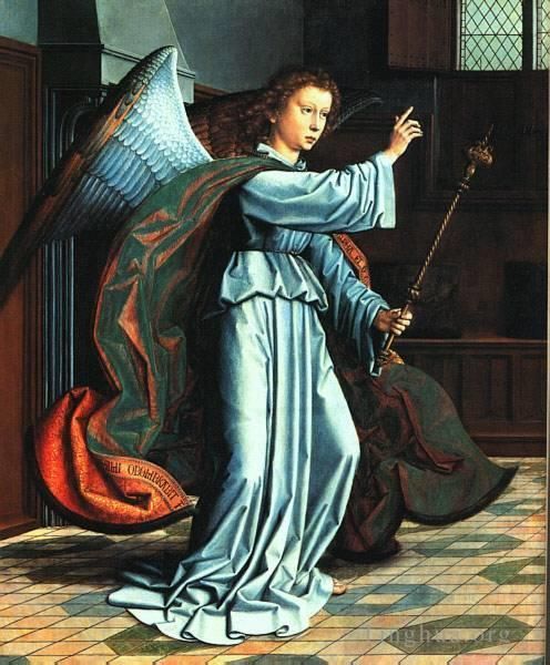 Gerard David Oil Painting - The annunciation