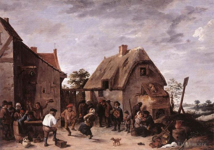 David Teniers the Younger Oil Painting - Flemish Kermess 1640