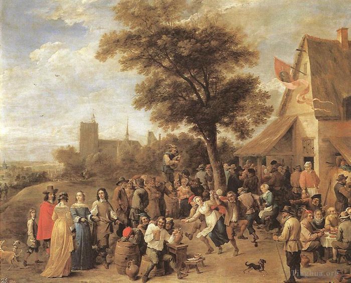 David Teniers the Younger Oil Painting - Peasants Merry making