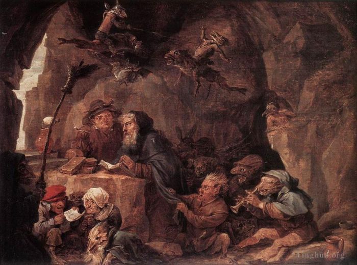 David Teniers the Younger Oil Painting - Temptation Of St Anthony