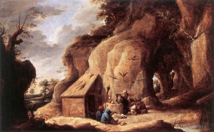 David Teniers the Younger Oil Painting - The Temptation Of St Anthony