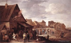 Artist David Teniers the Younger's Work - Village Feast