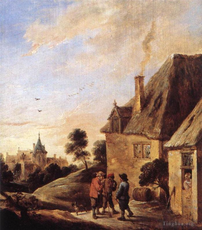 David Teniers the Younger Oil Painting - Village Scene 2