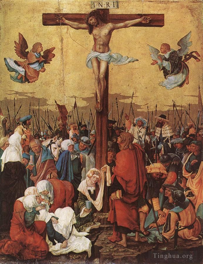 Denis van Alsloot Oil Painting - Christ On The Cross 1520