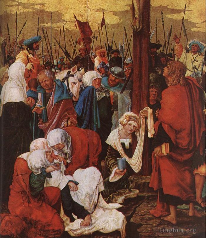 Denis van Alsloot Oil Painting - Christ On The Cross 152Detail 1