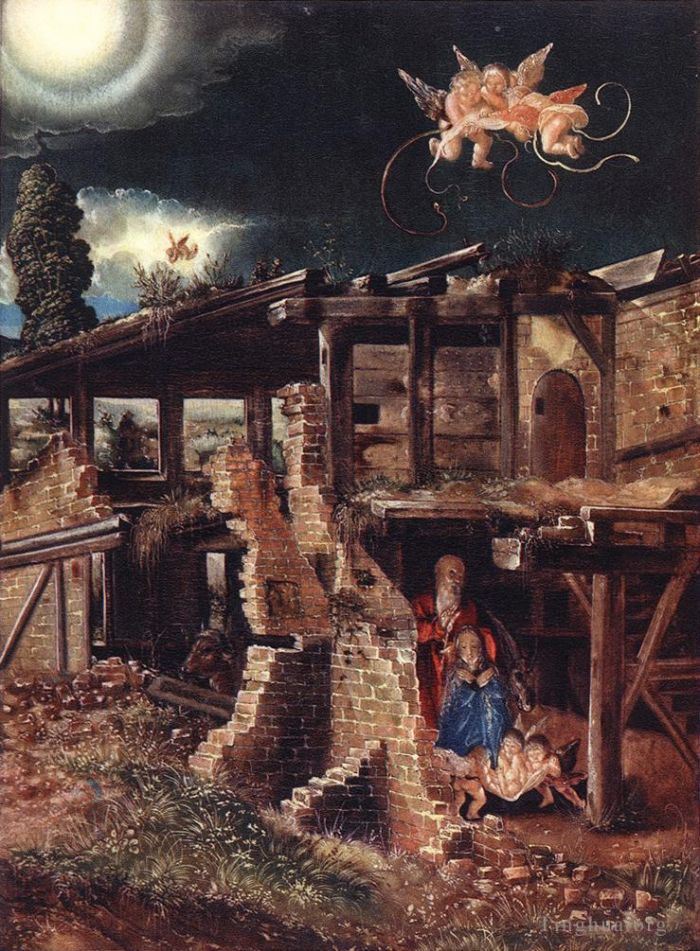 Denis van Alsloot Oil Painting - Nativity