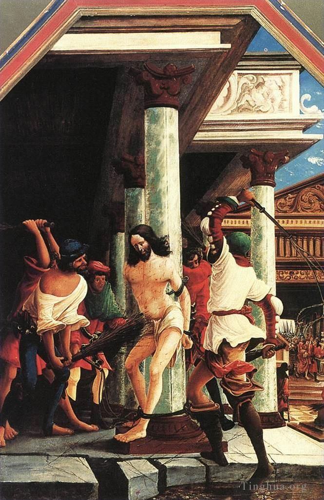 Denis van Alsloot Oil Painting - The Flagellation Of Christ