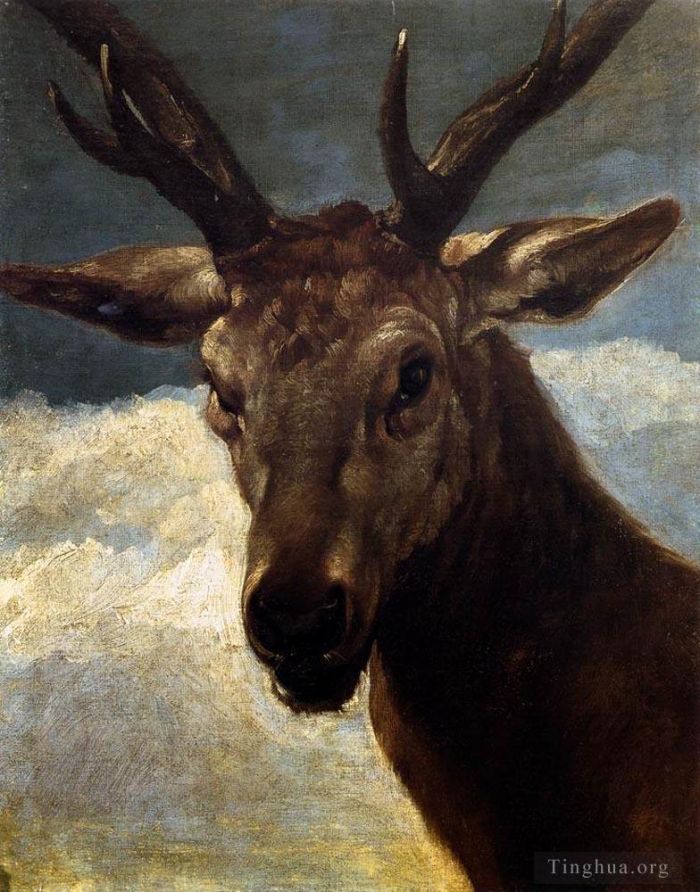 Diego Velazquez Oil Painting - Head of a Deer