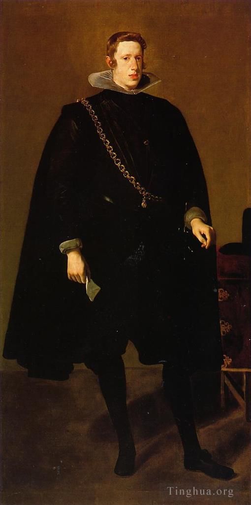 Diego Velazquez Oil Painting - Philip IV Standing