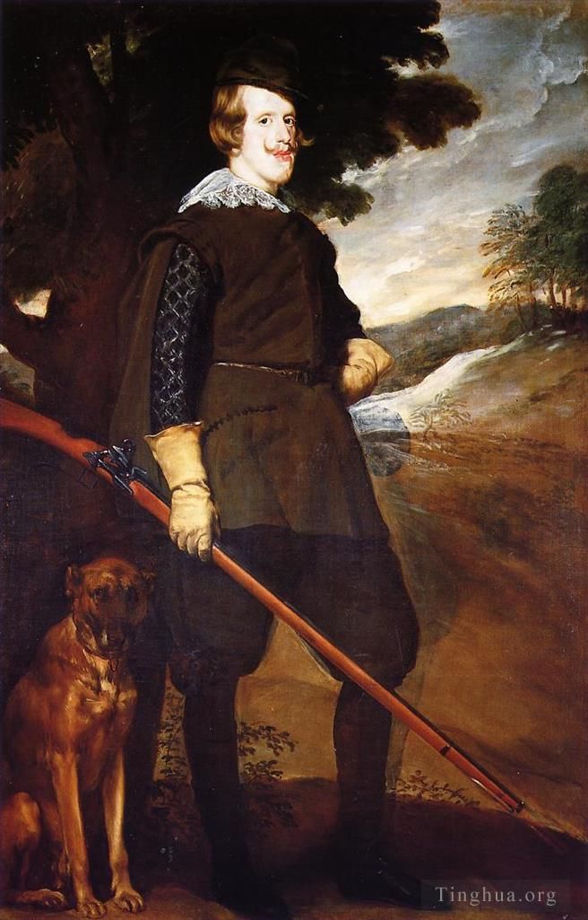 Diego Velazquez Oil Painting - Philip IV as a Hunter