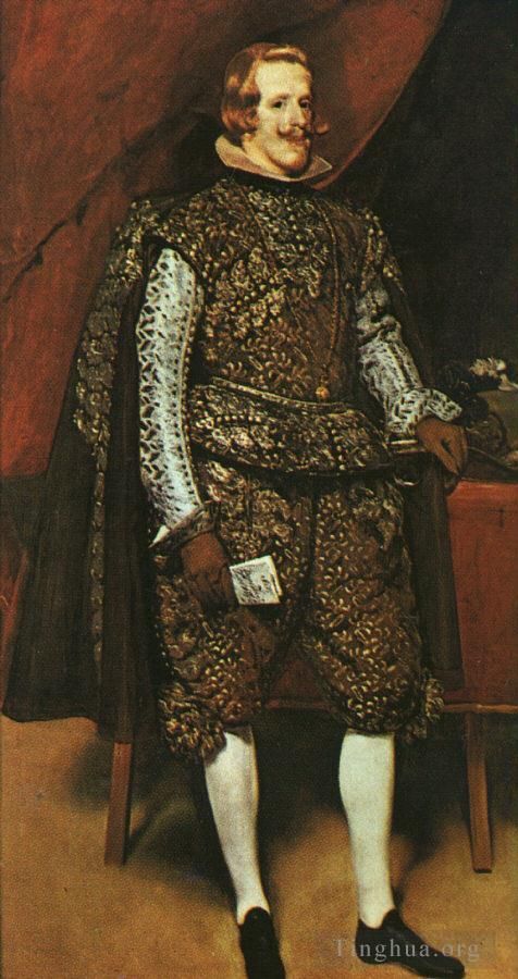 Diego Velazquez Oil Painting - Philip IV in Brown and Silver
