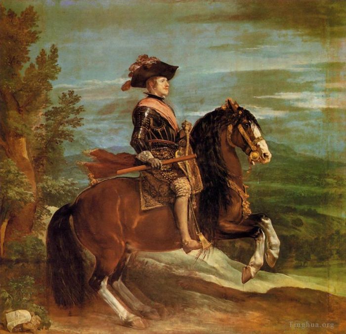 Diego Velazquez Oil Painting - Philip IV on Horseback