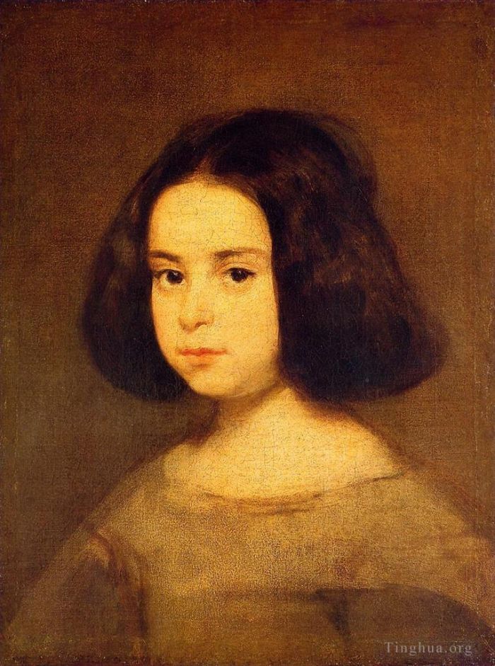 Diego Velazquez Oil Painting - Portrait of a Little Girl