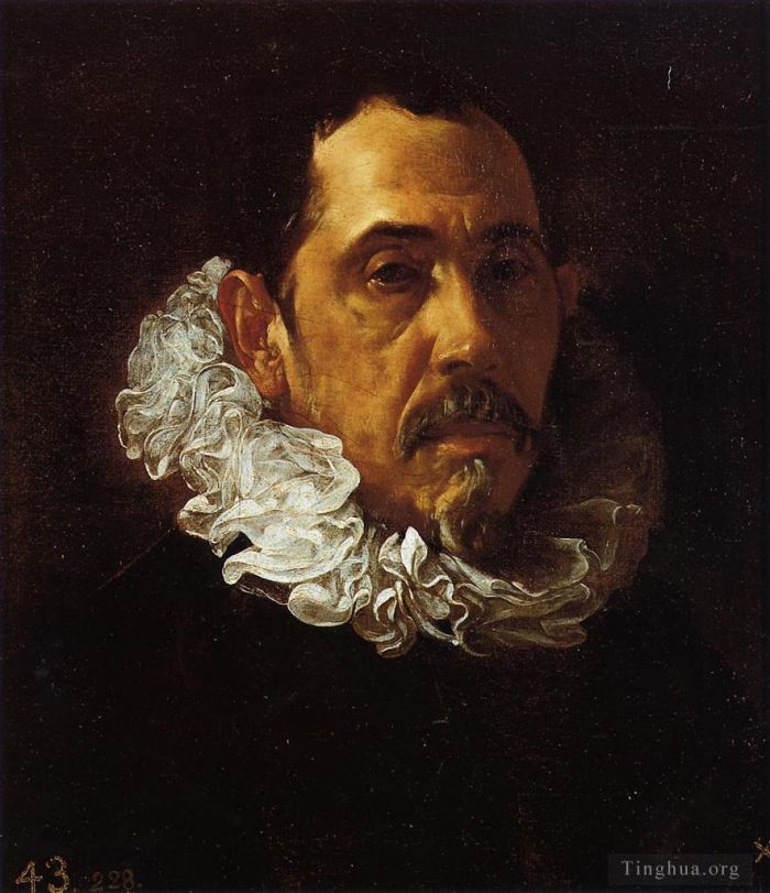 Diego Velazquez Oil Painting - Portrait of a Man with a Goatee