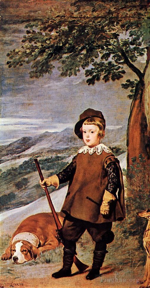 Diego Velazquez Oil Painting - Prince Baltasar Carlos in Hunting Dress