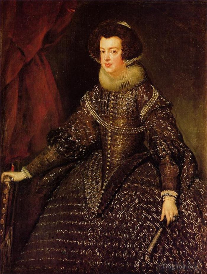 Diego Velazquez Oil Painting - Queen Isabel