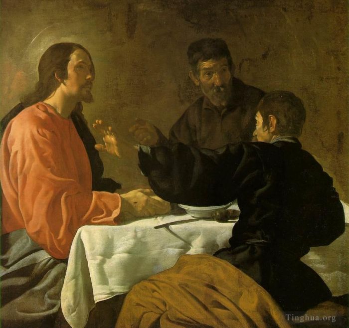 Diego Velazquez Oil Painting - Supper at Emmaus