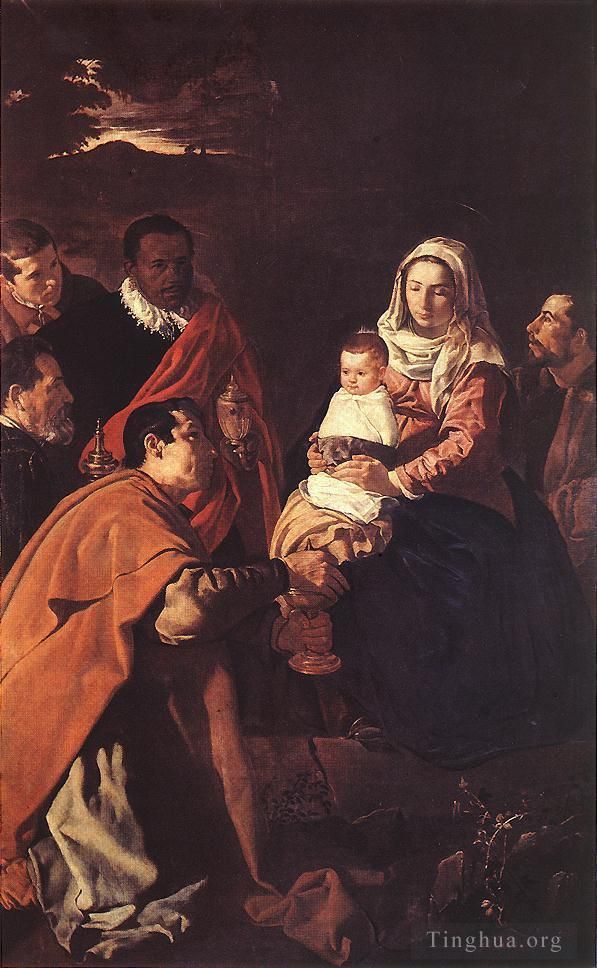 Diego Velazquez Oil Painting - The Adoration of the Magi