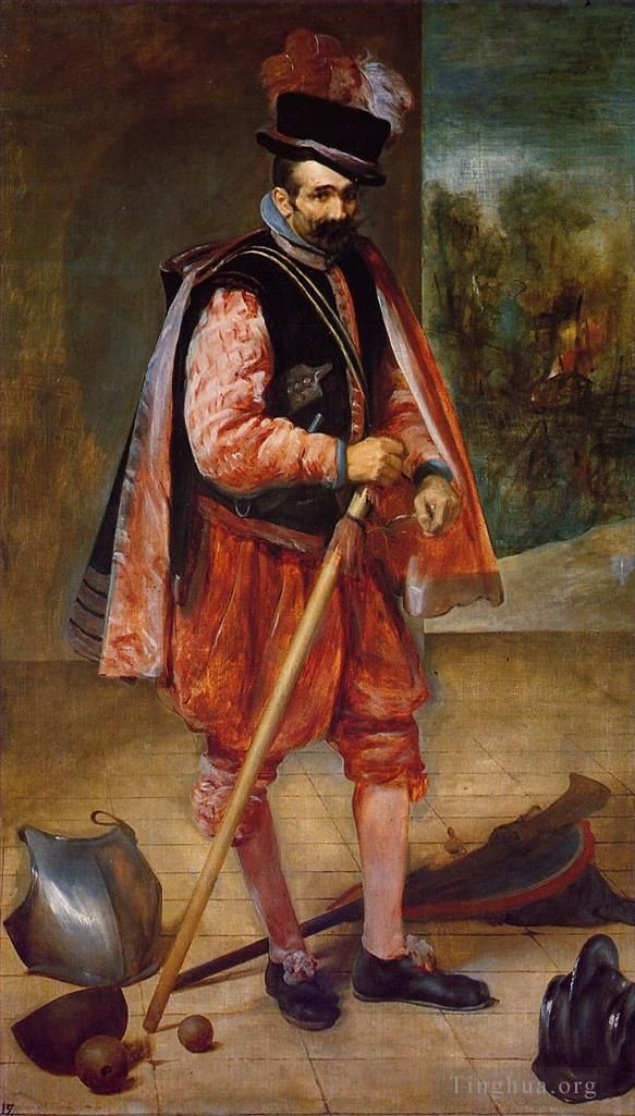 Diego Velazquez Oil Painting - The Buffoon Juan de Austria