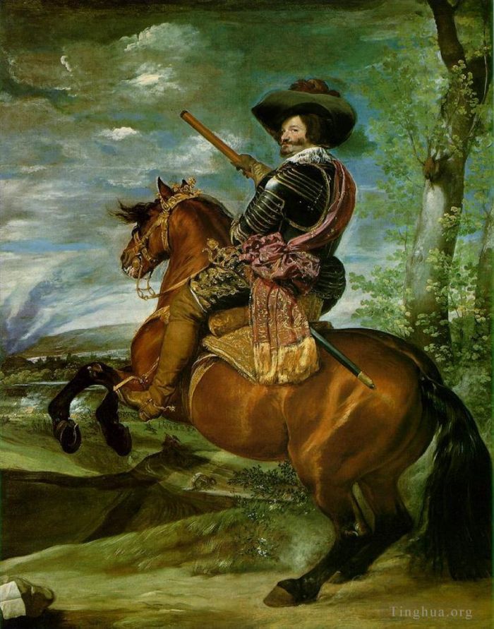 Diego Velazquez Oil Painting - Gaspar de Guzmán Count-Duke of Olivares on Horseback
