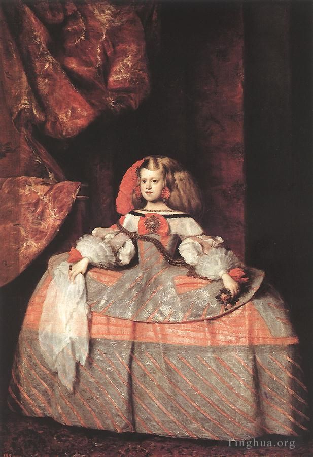 Diego Velazquez Oil Painting - The Infanta Don Margarita de Austria