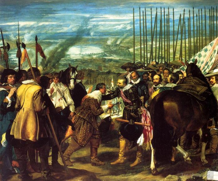 Diego Velazquez Oil Painting - The Surrender of Breda