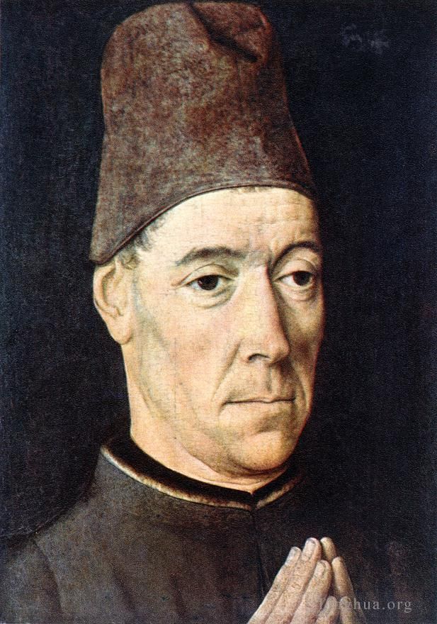 Dirk Bouts Oil Painting - Portrait Of A Man 1460