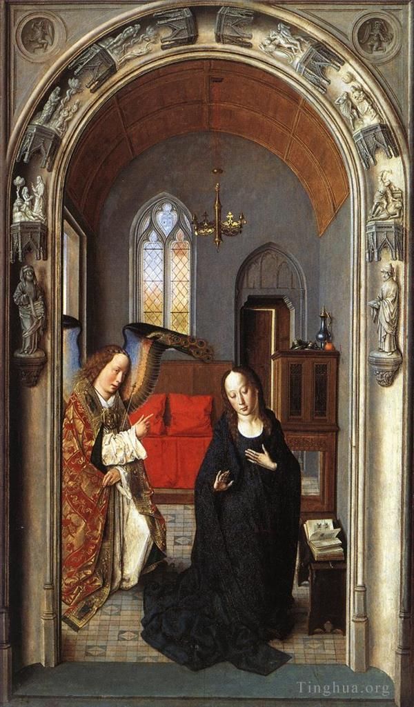 Dirk Bouts Oil Painting - The Annunciation