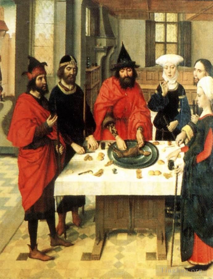 Dirk Bouts Oil Painting - The Feast Of The Passover
