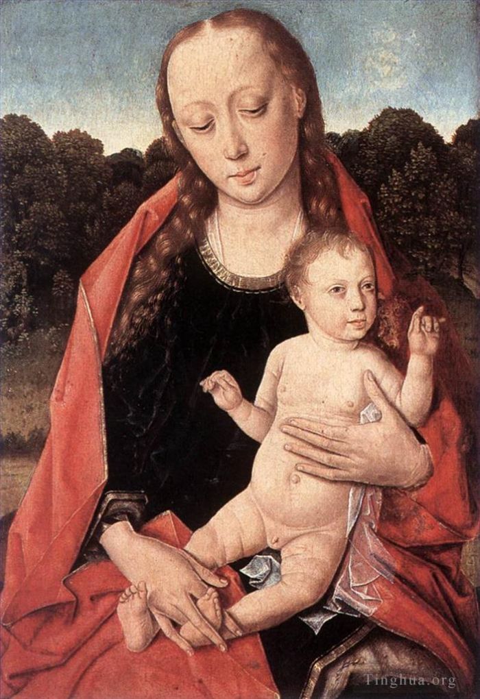 Dirk Bouts Oil Painting - The Virgin And Child