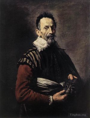 Artist Domenico Fetti's Work - Portrait Of An Actor