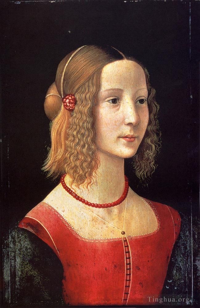 Domenico Ghirlandaio Oil Painting - Portrait Of A Girl
