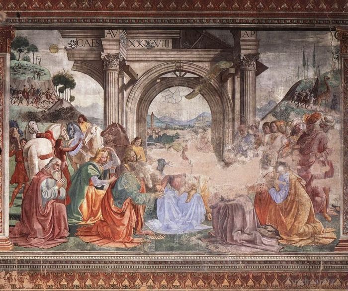 Domenico Ghirlandaio Various Paintings - Adoration Of The Magi